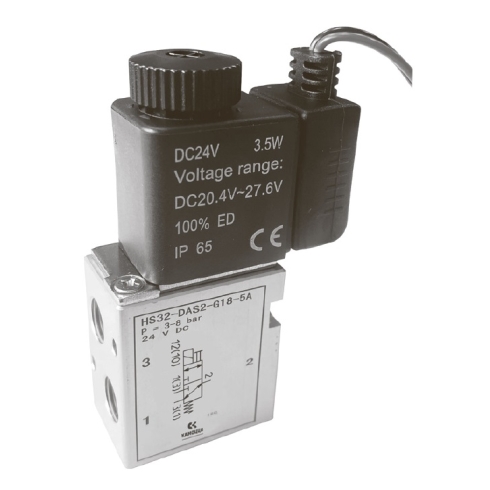 Распределитель с электромагнитным управлением Camozzi HS32-DAS2-G18-5A