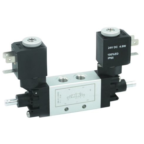 Распределитель с электромагнитным управлением Camozzi 358-V11-02-G77CS-С07