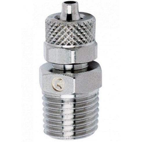 Фитинг угловой с накидной гайкой Camozzi X1550 4/2.5 SS316