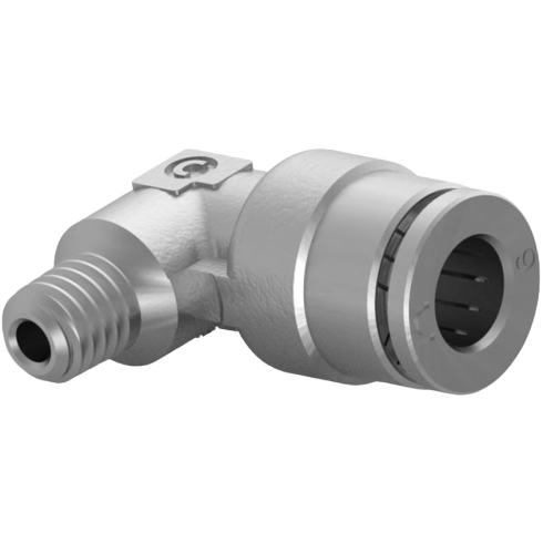 Штуцер цанговый угловой Camozzi HP6500-4-M6X0,75