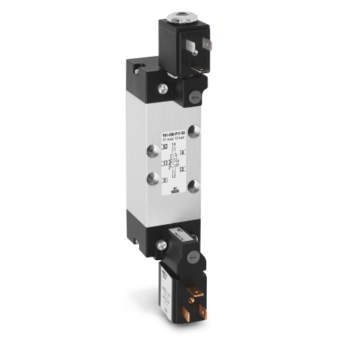 Распределитель с электромагнитным управлением Camozzi 954-F5A-P11-23-A83
