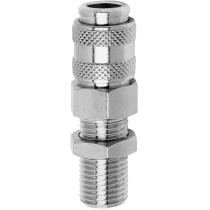 Куплунг резьбовой с самозапиранием Camozzi 5000 5052-1/8