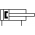 Короткоходовый пневмоцилиндр Camozzi QPR2A025A075W