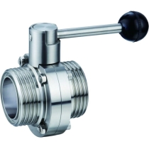 Затвор дисковый поворотный для пищевых производств Camozzi CIBW-2106-25E-LS