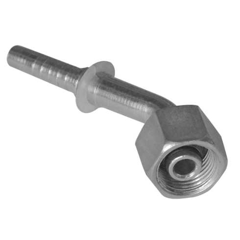 Штуцер угловой 45° с гайкой CAST S.p.A. 801231 DKO-30S45-25, DIN 2353 для рукава DN 25, 280 бар