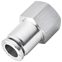 Штуцер цанговый переходной E.MC SPCF-06-02P из нержавеющей стали