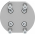 Адаптерная плита для параллельного захвата Festo DHAA-G-R3-12-B8-16