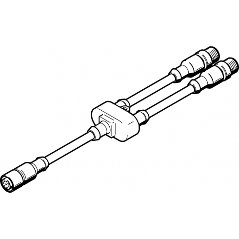 Соединительный кабель Festo NEBV-M12G8-KD-3-M12G4