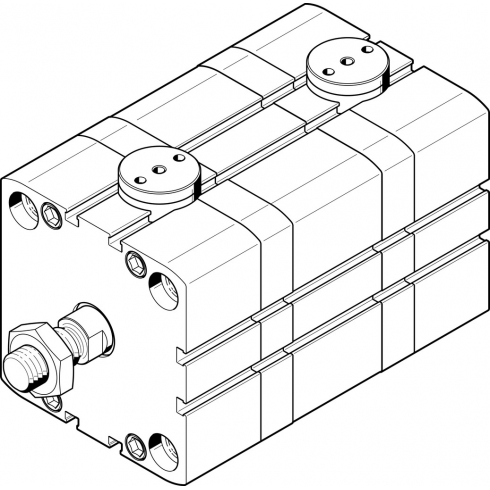 Компактный пневмоцилиндр Festo ADN-100-EL