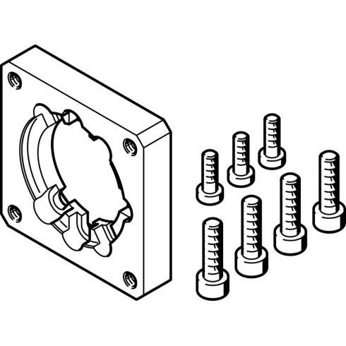 Фланец электродвигателя Festo EAMF-A-44A/B-55A