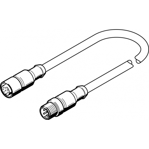 Соединительный кабель Festo NEBV-M12G8-K-2-M12G4