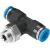 Тройник цанговый с резьбой переходной Festo QST-G1/8-6