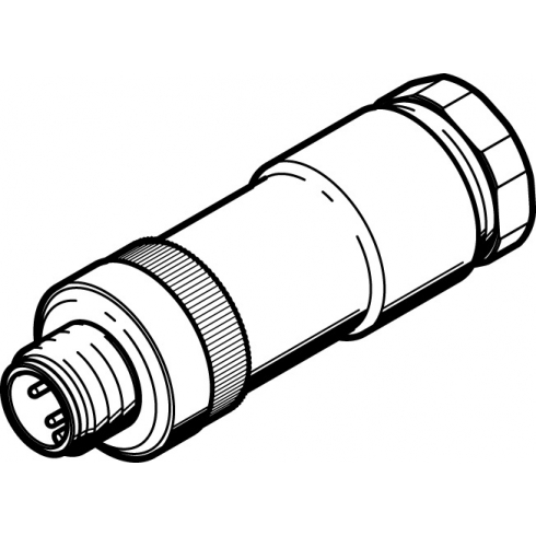 Штекер Festo NECU-S-M12G4-D-IS