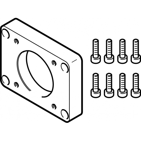 Фланец электродвигателя Festo EAMF-A-38B-40P