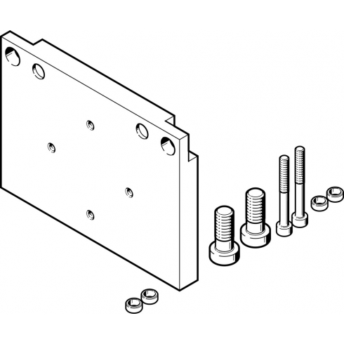 Адаптерная плита для параллельного захвата Festo DHAA-G-E7-185-B17-25