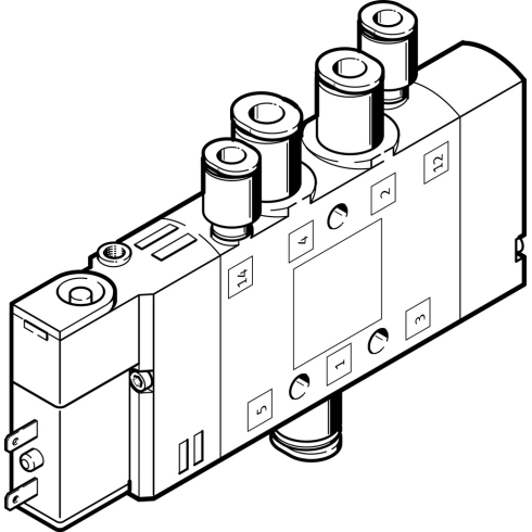 Распределитель с электромагнитным управлением Festo CPE10-M1BH-5LS-QS-6