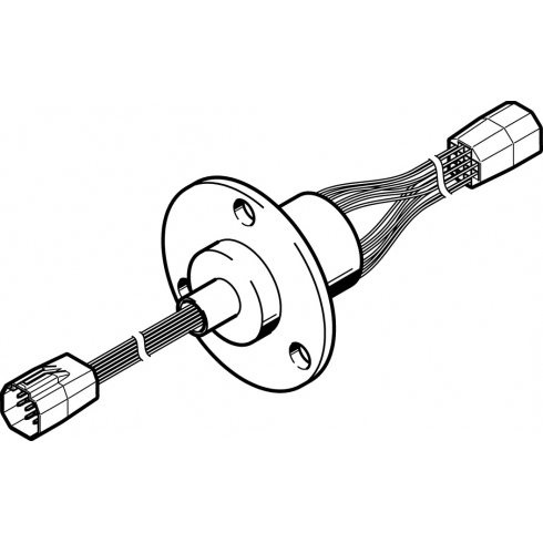 Поворотный модуль сквозной подачи Festo DHAS-SCR12-H6