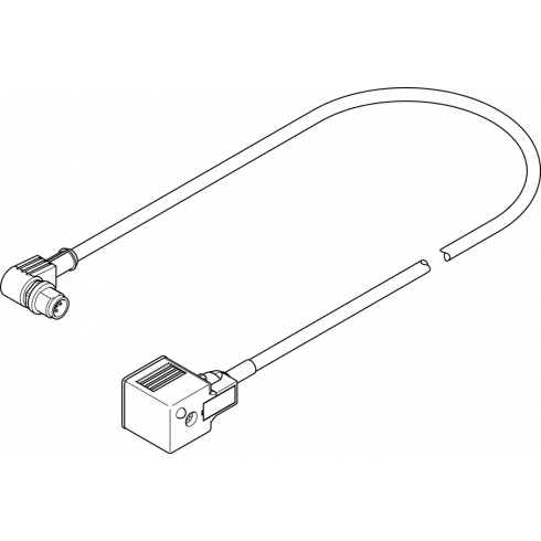 Соединительный кабель Festo NEBV-A1W3-K-0.6-N-M12W3
