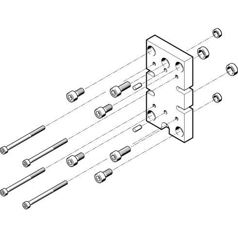 Адаптерная плита для параллельного захвата Festo HAPG-77