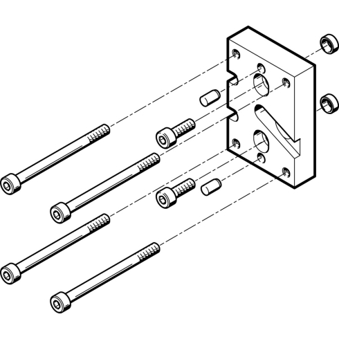 Адаптерная плита для параллельного захвата Festo HAPG-SD2-25