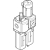 Блок подготовки воздуха, комбинация Festo MSB4-1/4-FRC5:J1M1-Z