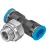Тройник цанговый с резьбой переходной Festo QSMT-G1/8-6