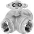 Шаровой кран Festo VZBE-3/8-T-63-F-3T-F04-V15V15 Ру63 Ду10 (PN63 DN10)