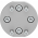 Адаптерная плита для параллельного захвата Festo DHAA-G-R3-16-B8-16