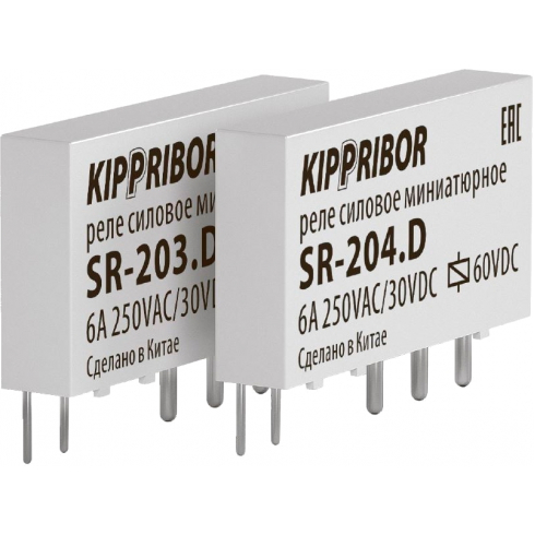 Интерфейсное промежуточное реле KIPPRIBOR SR-203-D