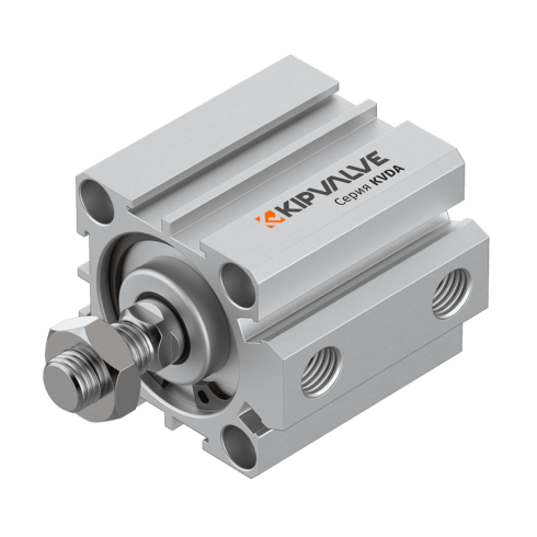 Компактный пневмоцилиндр KIPVALVE KVDA-100-25-DA-P