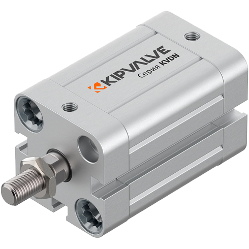 Компактный пневмоцилиндр KIPVALVE KVDN-100-300-DA-P