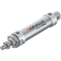 Круглый пневмоцилиндр KIPVALVE KVMAL-16-10-DA-P