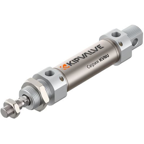 Круглый пневмоцилиндр KIPVALVE KVNU-16-160-DA-P