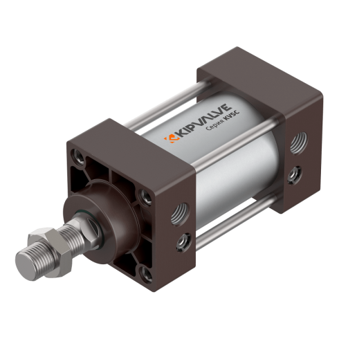 Стандартный пневмоцилиндр KIPVALVE KVSC-100-80-DA-PPV
