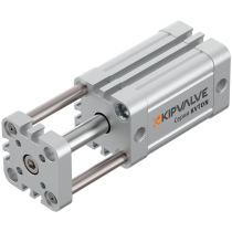 Пневмоцилиндр с направляющими KIPVALVE KVTDN-20-80-DA-P