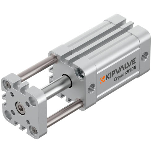 Пневмоцилиндр с направляющими KIPVALVE KVTDN-20-5-DA-P