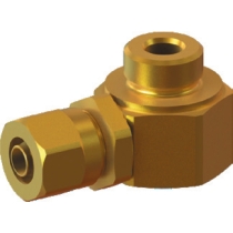 Штуцер угловой с накидной гайкой KIPVALVE KNL-G1/2-10 [M01]