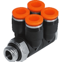 Коллектор цанговый KIPVALVE KSLV4-G1/4-8 [M01]