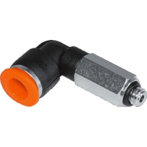 Штуцер цанговый угловой удлинённый KIPVALVE KSMLL-M6-6 [M01]