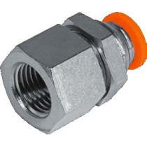 Штуцер цанговый панельный с внутренней резьбой KIPVALVE KSSF-G1/2-10 [M01]
