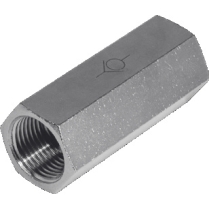 Ниппель резьбовой с обратным клананом KIPVALVE TSCV-G1/2 [M01]