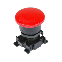 Кнопка грибовидная с фиксацией красная Metalwork  W0351000014