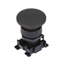 Кнопка грибовидная с пружинным возвратом черная Metalwork  W0351000017