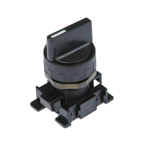 Переключатель трехпозиционный с фиксацией короткий черный Metalwork  W0351000033