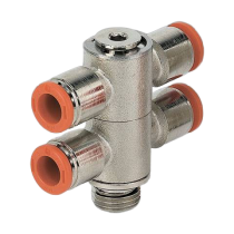 Тройник цанговый Metalwork RL51 6 M5 2L51007