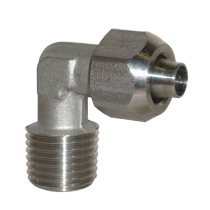 Штуцер угловой с нар. резьбой с накидной гайкой G1/4-8/6 мм, нержавеющий Metalwork XC5 Ø8/6 1/4 2305004X