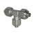 Тройник T-образный с накидной гайкой 8/6 мм, нержавеющий Metalwork XC9 Ø8/6 2309002X