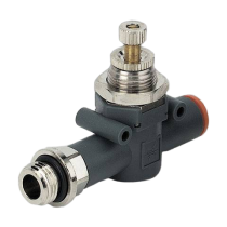 Дроссель с обратным клапаном, G3/8-8 мм Metalwork RFL L U 3/8-Ø8 9041412