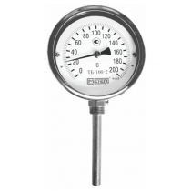 Термометр биметаллический общетехнический радиальный МЕТЕР ТБ-2-63-0...200-100-2,5-1