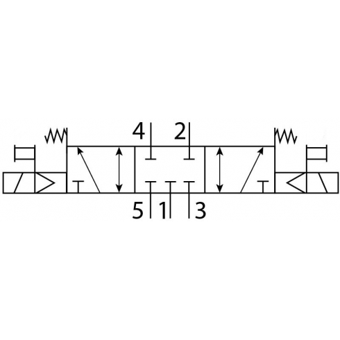 Распределитель с электромагнитным управлением Naval Compressors VUVS-18-B53C-G1/8-24DC